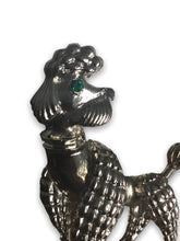 Load image into Gallery viewer, Silver poodle vintage brooch