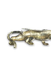 Load image into Gallery viewer, Gold leopard vintage brooch