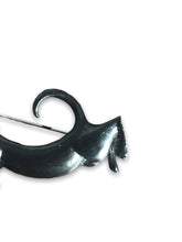 Load image into Gallery viewer, Vintage crystal dachshund brooch