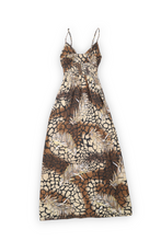 Load image into Gallery viewer, Animal print y2k maxi strappy dress