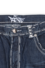 Load image into Gallery viewer, Dark blue y2k skater embellished jeans
