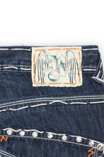 Load image into Gallery viewer, Dark blue y2k skater embellished jeans