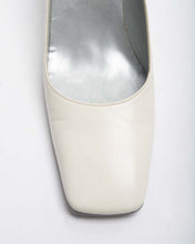 Load image into Gallery viewer, Charles jourdan white shoes with transparent heel
