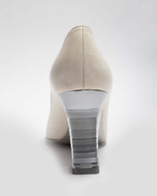 Load image into Gallery viewer, Charles jourdan white shoes with transparent heel