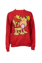 Load image into Gallery viewer, Red Christmas Reindeer long sleeve Jumper
