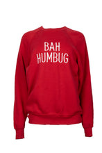 Load image into Gallery viewer, Red Christmas slogan Bah Humbug long sleeve jumper