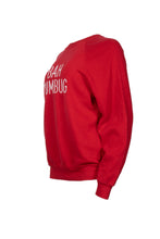 Load image into Gallery viewer, Red Christmas slogan Bah Humbug long sleeve jumper