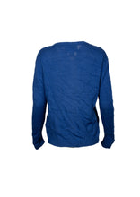 Load image into Gallery viewer, Blue Christmas Santa knitted long jumper