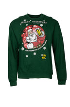 Load image into Gallery viewer, Green Christmas Santa long sleeve sweater