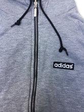 Load image into Gallery viewer, Adidas '90s Reversible Long Sleeved Hooded Zip Grey and Black Jacket