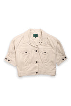 Load image into Gallery viewer, Jean Paul Gaultier beige denim cropped jacket