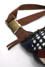 Load image into Gallery viewer, USA Flag Leather Bum bag