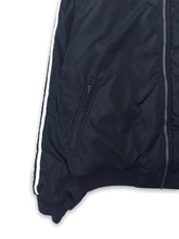 Load image into Gallery viewer, Adidas '90s Reversible Long Sleeved Hooded Zip Grey and Black Jacket