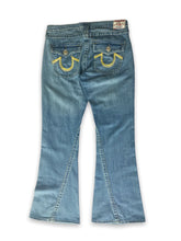 Load image into Gallery viewer, Y2k light blue True Religion Rainbow Joey Denim Bootcut Jeans