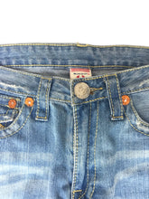 Load image into Gallery viewer, Y2k light blue True Religion Rainbow Joey Denim Bootcut Jeans
