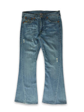 Load image into Gallery viewer, Y2k light blue True Religion Rainbow Joey Denim Bootcut Jeans