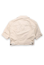 Load image into Gallery viewer, Jean Paul Gaultier beige denim cropped jacket