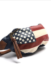 Load image into Gallery viewer, USA Flag Leather Bum bag