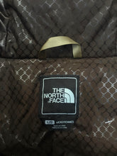 Load image into Gallery viewer, The North Face brown quilted hooded jacket