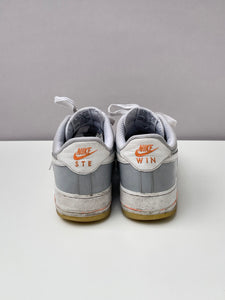 Nike Air Force 1 Low Grey Orange Sneakers