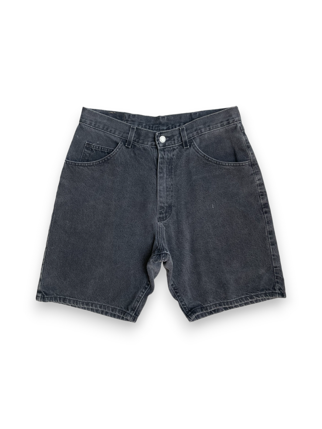 Faded black 2025 denim shorts