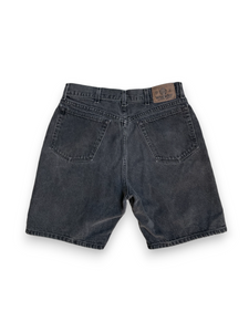 Wrangler faded black denim shorts goldsmith vintage Goldsmith Vintage Store