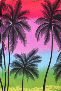 Pink purple sunset beach Hawaiian shirt