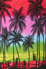 Load image into Gallery viewer, Pink purple sunset beach Hawaiian shirt
