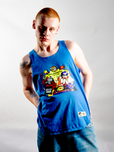 Load image into Gallery viewer, Goldsmith Vintage x Rough Trade blue vest

