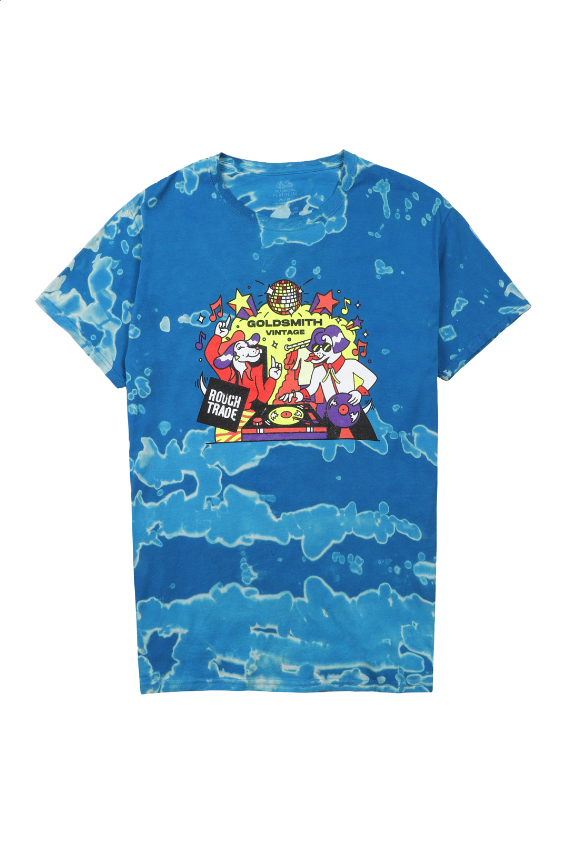 Goldsmith Vintage X Rough Trade blue batik t-shirt
