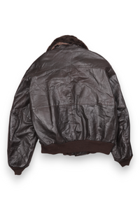Oakton Limited brown leather aviator jacket