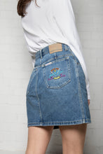 Load image into Gallery viewer, American system blue short regular fit denim skirt

