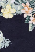Load image into Gallery viewer, Tommy Bahama black Hawaiian floral shirt

