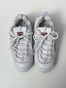 Fila White Disruptor Platform Sneakers