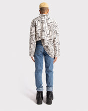 Load image into Gallery viewer, White Graphic Silk Shirt
