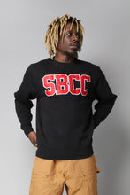 Load image into Gallery viewer, Black oversized long sleeve SBCC sweatshirt
