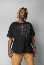 Load image into Gallery viewer, Black Harley Davidson frayed grunge metal T-shirt
