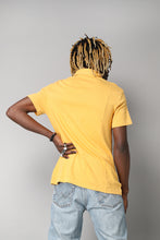 Load image into Gallery viewer, Roberto Cavalli yellow/orange ribbed polo top
