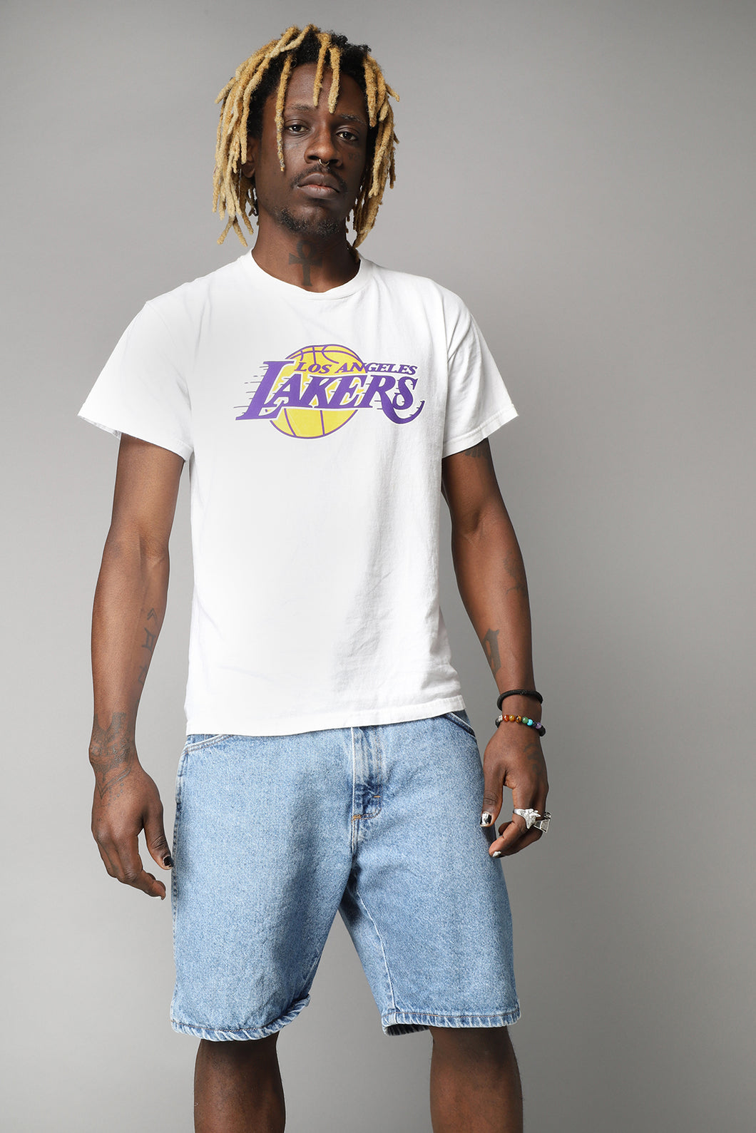 Los Angeles Lakers Basketball White T-shirt