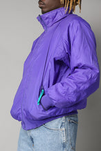 Load image into Gallery viewer, Columbia &#39;80s Reversible Purple Turquoise Puffer Jacket
