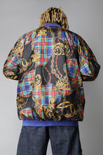 Load image into Gallery viewer, Reversible multicolour &#39;80s crazy pattern bomber
