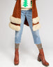 Classic blue Levi 901 ultra high waisted cropped raw hem jeans