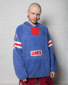NFL New York Giants blue red oversized hoodie