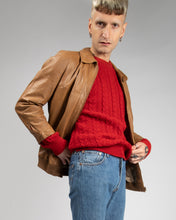 Load image into Gallery viewer, 70&#39;S BROWN LEATHER CASUAL FIT JACKET
