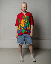 Load image into Gallery viewer, &#39;60s Red Hawaiian Short Sleeve Relaxed Fit Shirt
