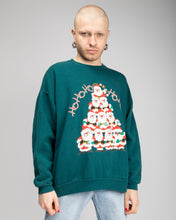 Load image into Gallery viewer, Dark green Christmas Santa long sleeve Sweatshirt
