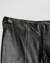 Load image into Gallery viewer, Leather look black trousers
