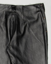 Load image into Gallery viewer, Leather look black trousers
