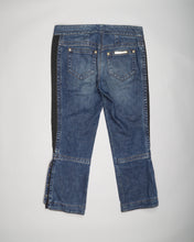 Load image into Gallery viewer, Roberto Cavalli y2k patchwork crop jeans
