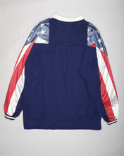 Load image into Gallery viewer, Long sleeved USA flag Fila polo shirt
